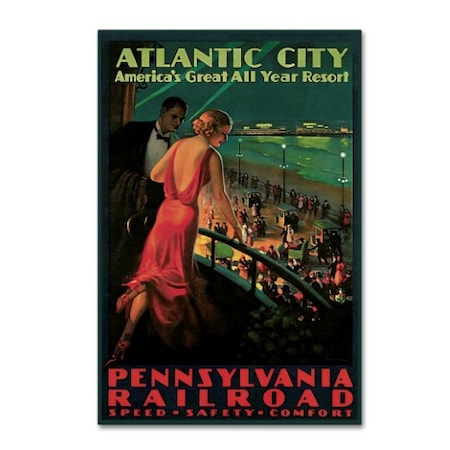 Vintage Lavoie 'Travel Rail 15' Canvas Art,12x19